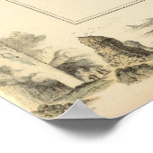 Deense eilanden in de Noord-Atlantische Oceaan Poster (Hoek)