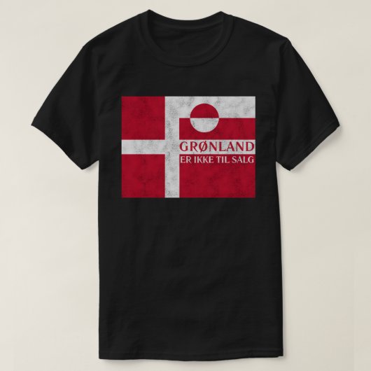 Deense en Groenlandse vlag T-shirt (Design voorkant)