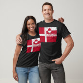 Deense en Groenlandse vlag T-shirt (Unisex)