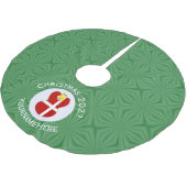 Deense engel kerstvlag gepersonaliseerd kerstboom rok (Gekanteld)