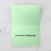 Deense Happy Birthday Kaart (Binnen)