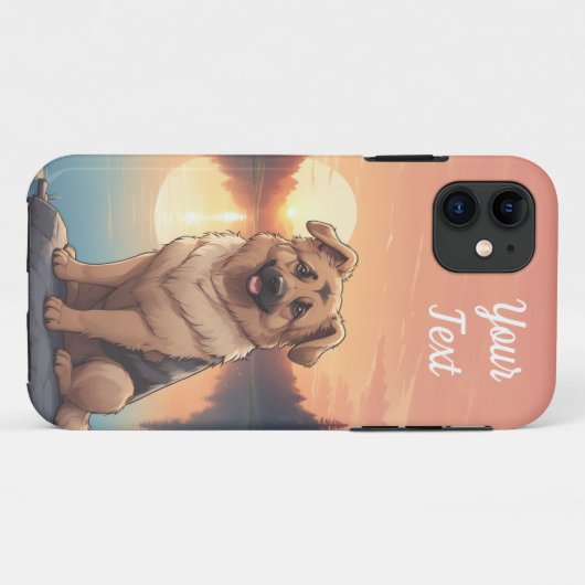 Deense herder bij het meer Case-Mate iPhone case (Achterkant (horizontaal))