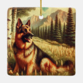 Deense herder keramisch ornament (Achterkant)