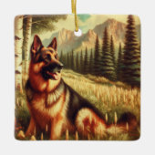 Deense herder keramisch ornament (Voorkant)