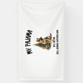 Deense herder & Kerstmis, Grappig hondenontwerp vo Spandoek (Verticaal)