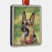 Deense herder metalen ornament (Rechts)