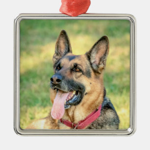 Deense herder metalen ornament