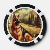 Deense herder poker chips (Achterkant)