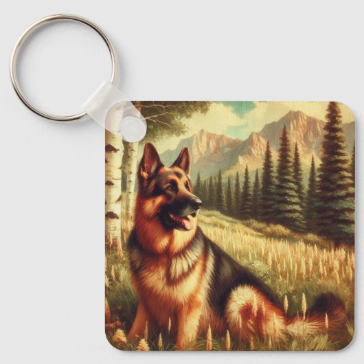 Deense herder sleutelhanger (Voorkant)