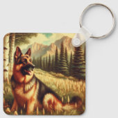 Deense herder sleutelhanger (Achterkant)