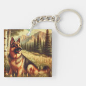 Deense herder sleutelhanger (Achterkant)
