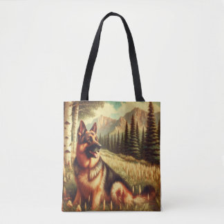 Deense herder tote bag