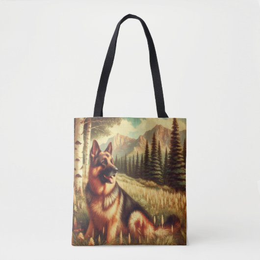 Deense herder tote bag (Voorkant)