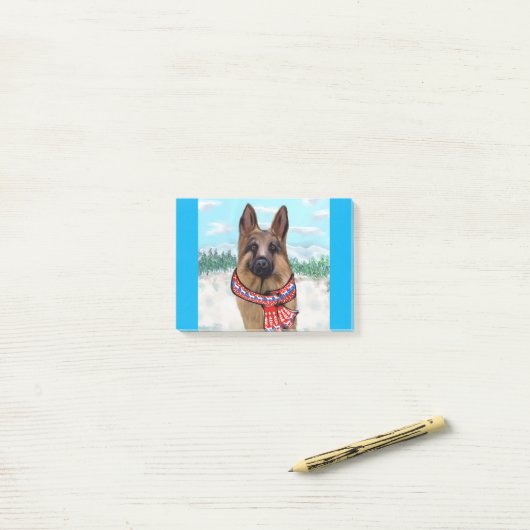 Deense herder Zweden Post-it® Notes (Op bureau)