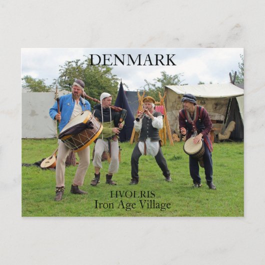 Deense Hvolris IJzertijddorp Briefkaart (Voorkant)