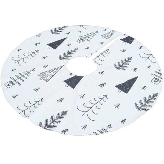 Deense Hygee blauwe kerstboom accessoire Kerstboom Rok (Gekanteld)