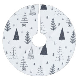 Deense Hygee blauwe kerstboom accessoire Rok