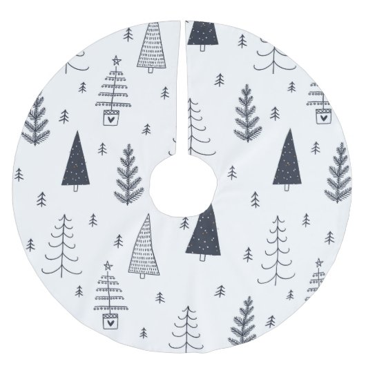 Deense Hygee blauwe kerstboom accessoire Rok (Voorkant)