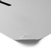 Deense Hygge Zwart en Grijs Poster (Hoek)