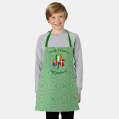 Deense Iers Amerikaanse Vlag Shamrock Schort (Gedragen)