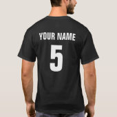 Deense ijskap T-shirt met naam en nummer (Achterkant)