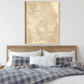 Deense kaart door Arrowsmith Canvas Afdruk (Insitu (Slaapkamer))