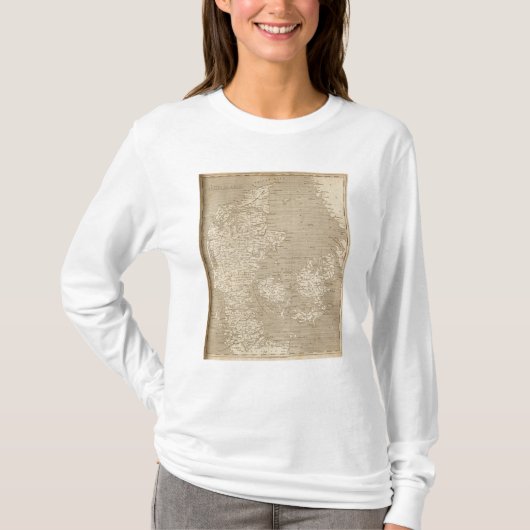 Deense kaart door Arrowsmith T-shirt (Voorkant)