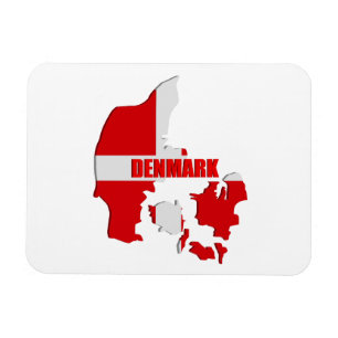 Deense kaart magneet
