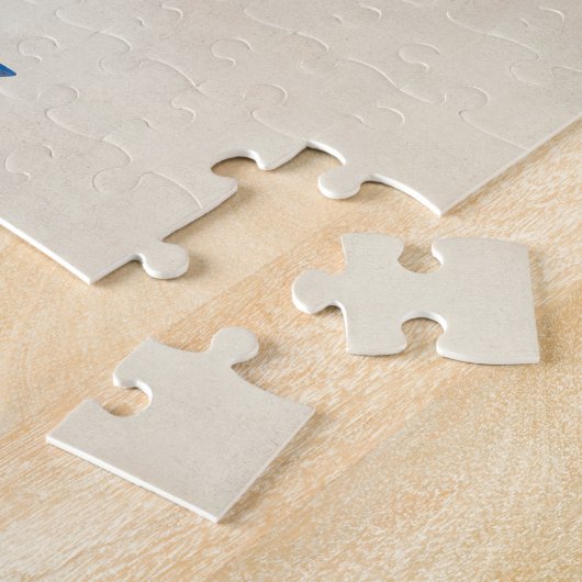 Deense kaart met Waterverf Legpuzzel (Zijkant)