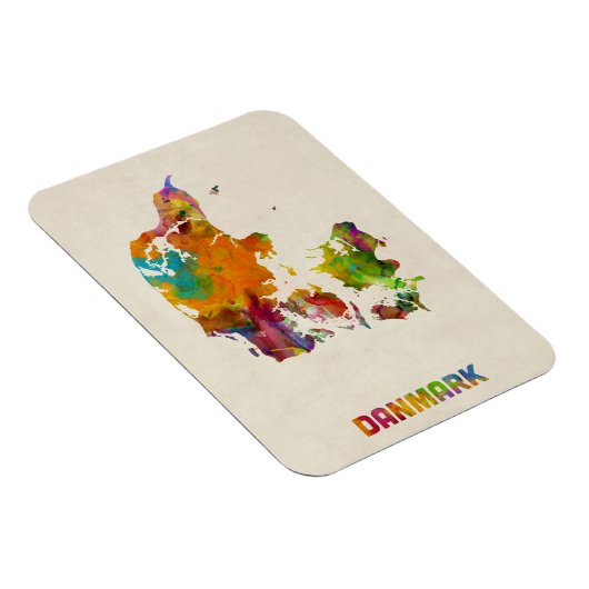 Deense kaart met Waterverf Magneet (Rechterzijde)