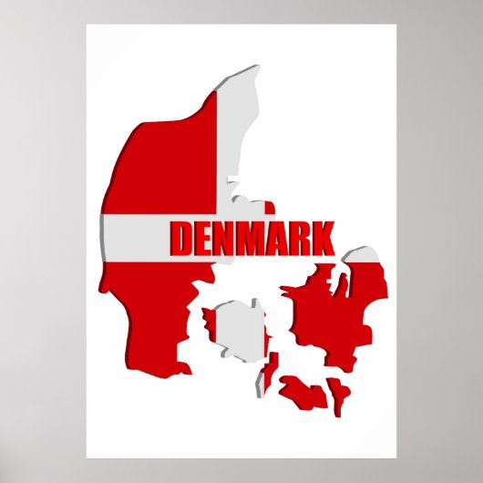 Deense kaart poster (Voorkant)