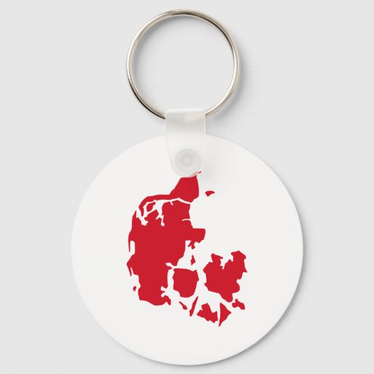 Deense kaart sleutelhanger (Voorkant)
