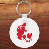 Deense kaart sleutelhanger (Voorkant)