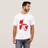 Deense kaart t-shirt (Voorkant volledig)