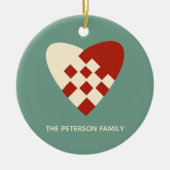 Deense kerst keramisch ornament (Voorkant)