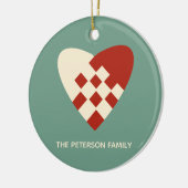 Deense kerst keramisch ornament (Links)