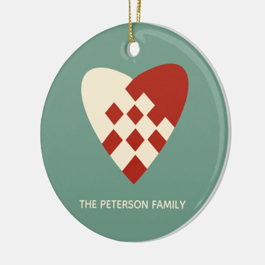 Deense kerst keramisch ornament (Links)