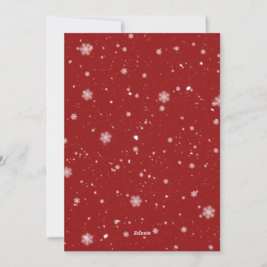 Deense kerst met kerst, aangepast feestdagenkaart (Achterkant)