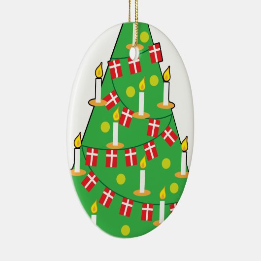 Deense kerstboom keramisch ornament (Rechts)