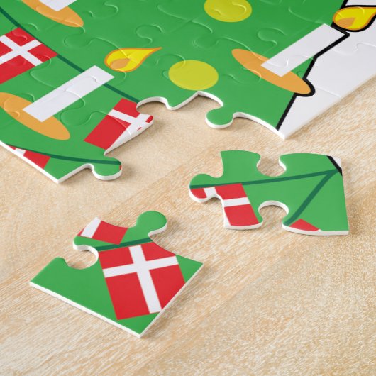 Deense kerstboom legpuzzel (Zijkant)