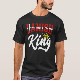 Deense koning Denemarken Denemarken Denemarken vla T-shirt