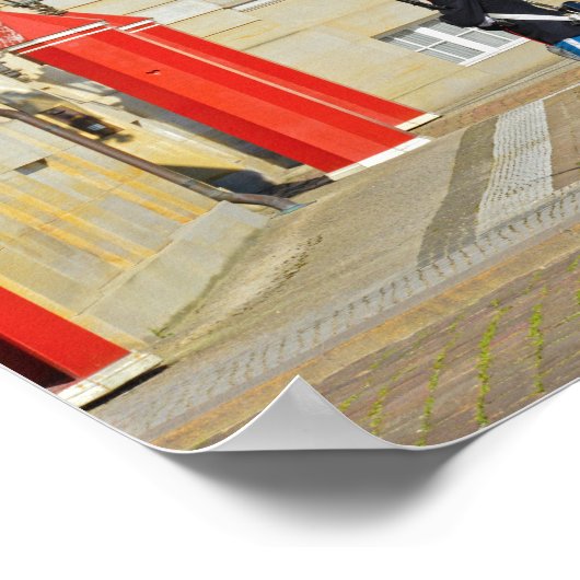 Deense koninklijke lijfwacht op patrouille, Kopenh Poster (Hoek)