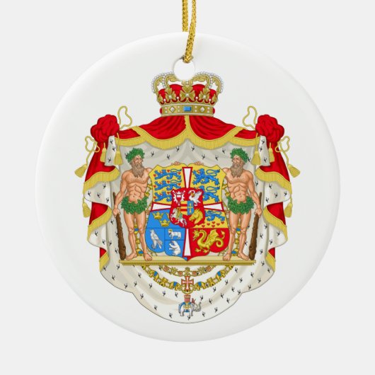 Deense koninklijke wapenstilstand Keramisch Ornament (Voorkant)