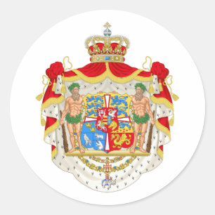 Deense koninklijke wapenstilstand Ronde Sticker