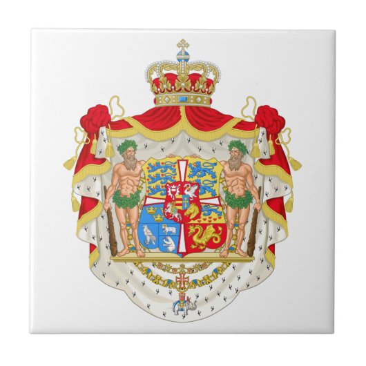  Deense koninklijke wapenstilstand Tegeltje (Voorkant)