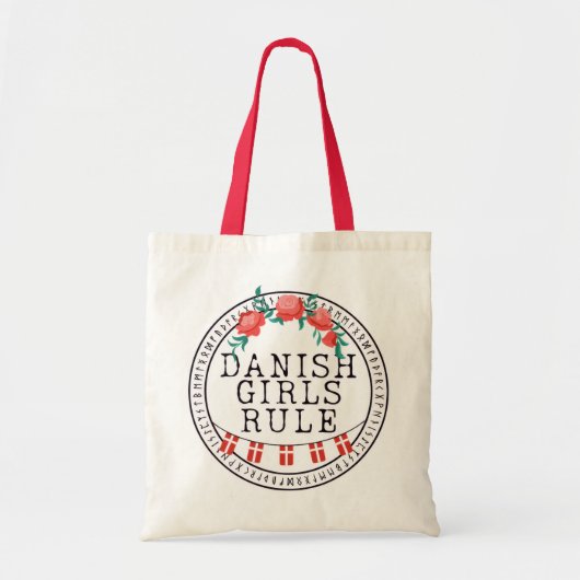 Deense Meisje Budget Tote Bag (Voorkant)