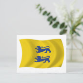 Deense Minderheid in Zuid-Sleeswijk Vlag Postkaart (Staand voorkant)