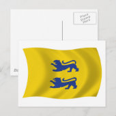 Deense Minderheid in Zuid-Sleeswijk Vlag Postkaart (Voorkant / Achterkant)