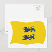 Deense Minderheid in Zuid-Sleeswijk Vlag Postkaart (Voorkant / Achterkant)