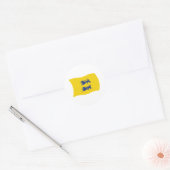 Deense Minderheid in Zuid-Sleeswijk Vlagsticker Ronde Sticker (Envelop)